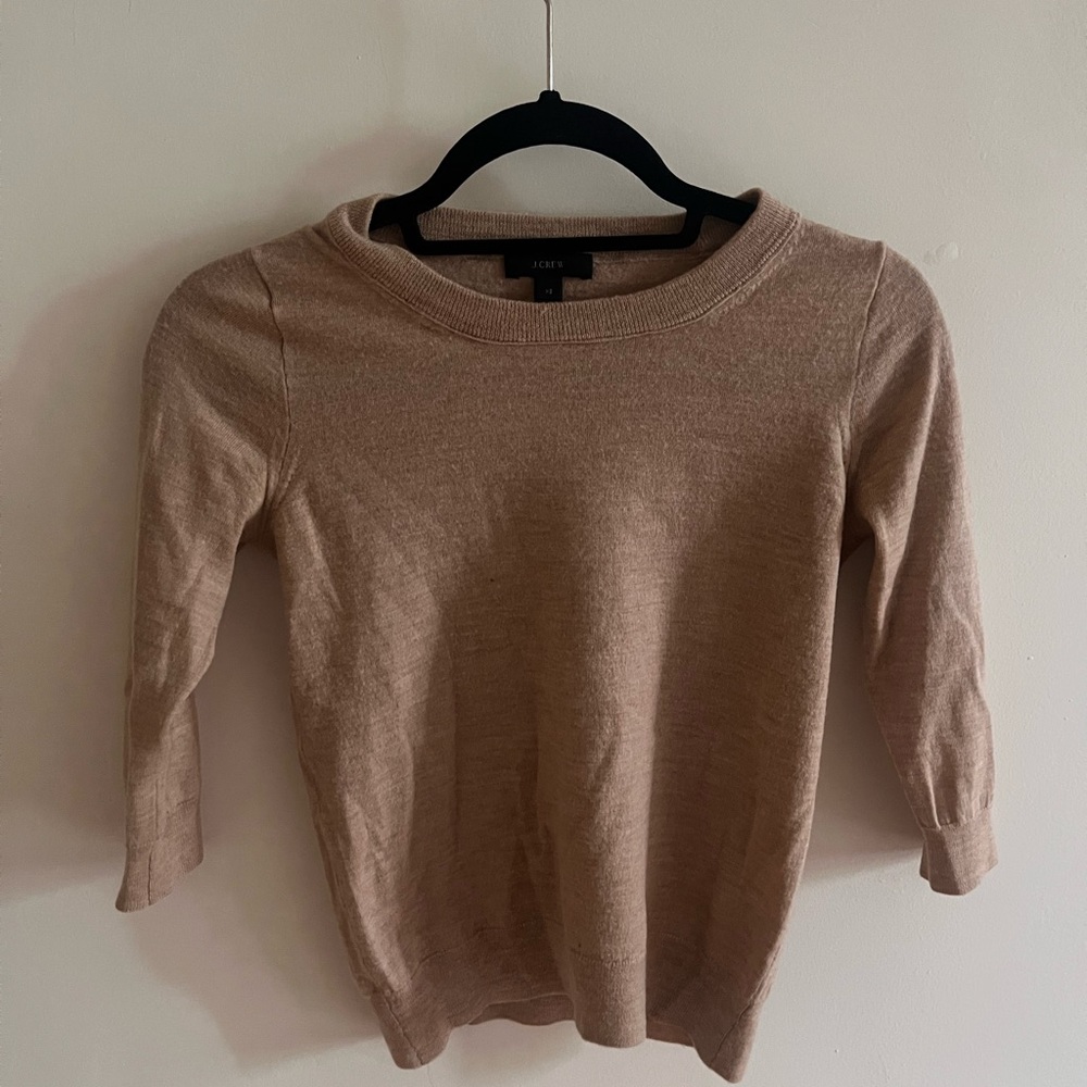 J. Crew Merino wool tippi sweater 3/4 sleeves xs